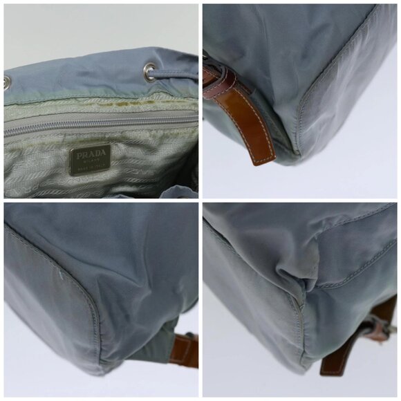 PRADA Backpack Nylon Light Blue - Picture 12 of 15